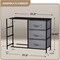 Sorbus 6 Drawers Dresser- Storage Unit with Steel Frame, Wood Top, Fabric Bins - for Bedroom, Closet, Office and more